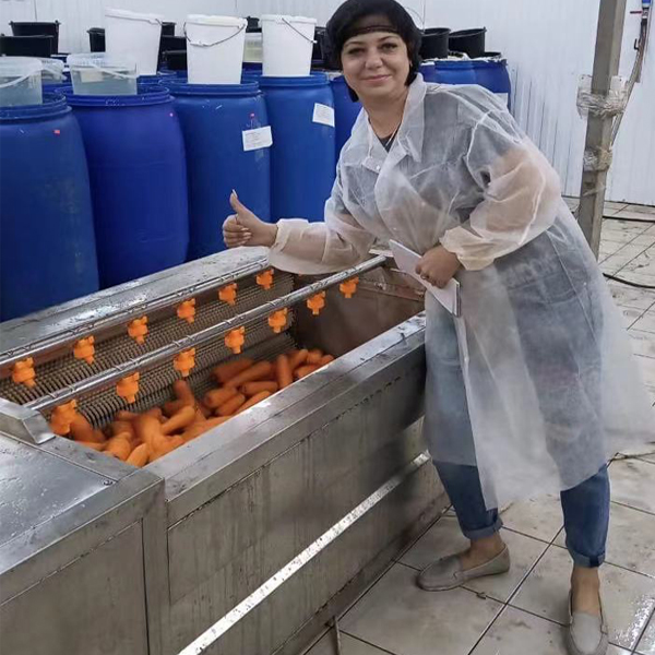 Vegetable peeling washing machine